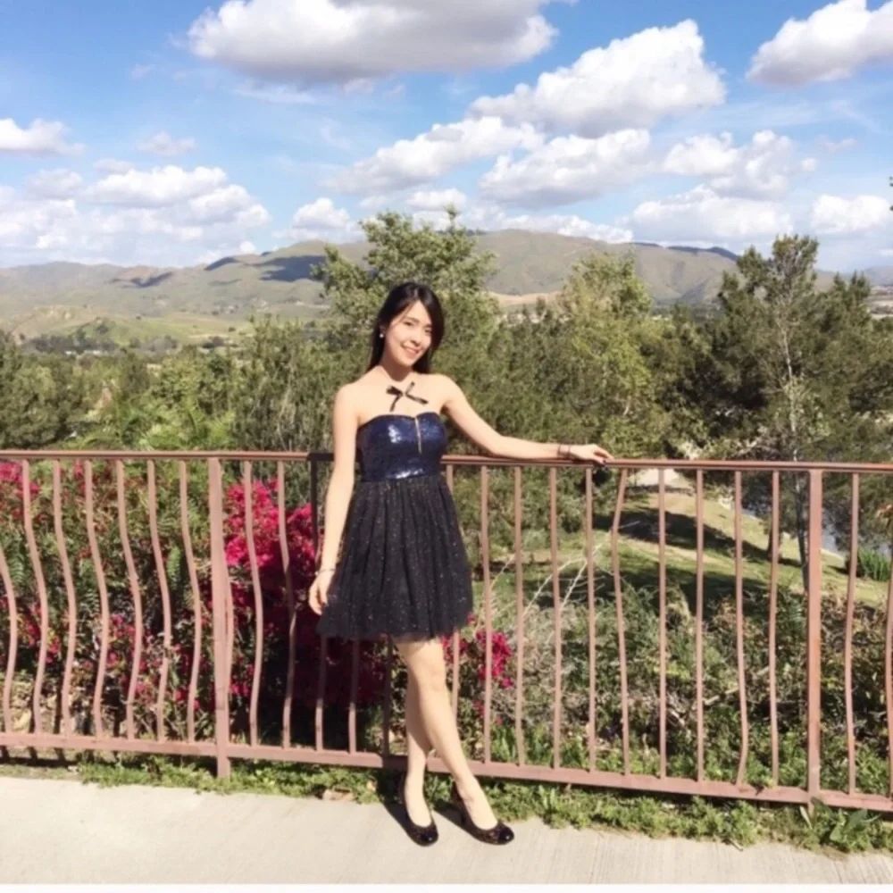 Party Sequins & Sparkle Strapless Tulle Dress - Picture 2 of 7
